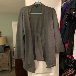 Gray merino wool sweater